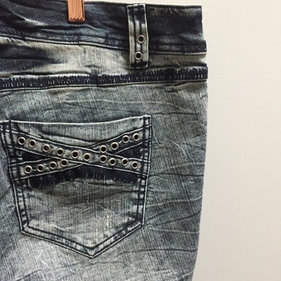 New Z. Cavaricci RocKeR Torrid Jeans plus size 18 acid wash black pants - Picture 5 of 5